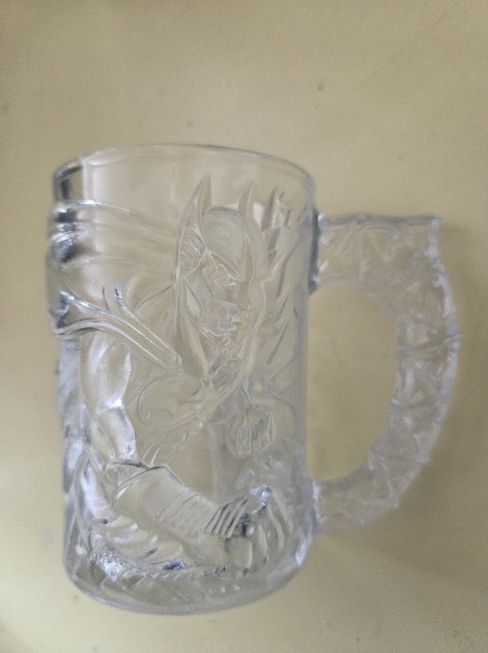 Clear Batman Forever Collectible Mcdonalds Mug